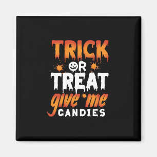 Íman O Truque Ou O Tratamento Do Halloween Me Dão Candi