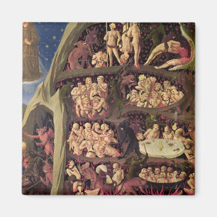 Íman O último julgamento, detalhe do inferno, c.1431