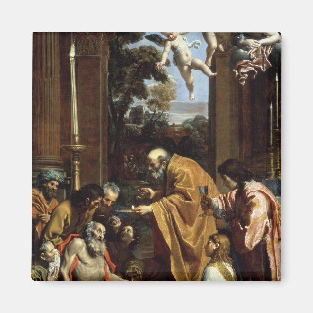 Íman O último sacramento de Ruas. Jerome, 1614 (Frente)