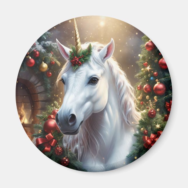 Íman “O Unicórnio de Noel” (Frente)