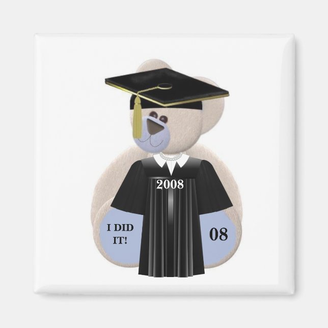Íman O Urso De Graduação. (Frente)