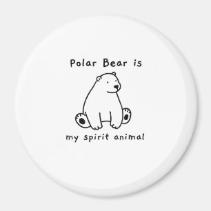 Íman O Urso Polar Bonito É Meu Urso Animal Espírito.