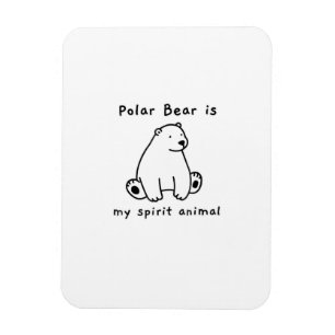 Íman O Urso Polar Bonito É Meu Urso Animal Espírito.