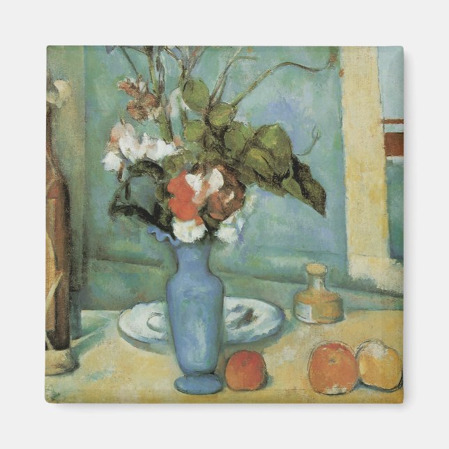 Íman O Vaso Azul (Flores e Frutas) de Paul Cezanne (Frente)