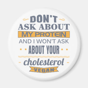 Íman O Vegan não inquire sobre minha proteína