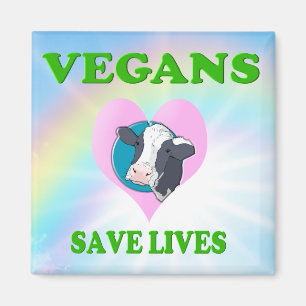 Íman O vegetariano/Vegans engraçados salvar vidas