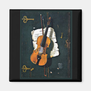 Íman O Velho Violino, pintura de arte