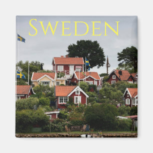 Íman O vermelho da suecia abriga o ímã da lembrança