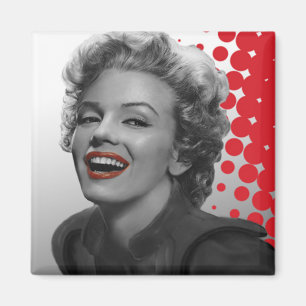 Íman O vermelho pontilha Marilyn