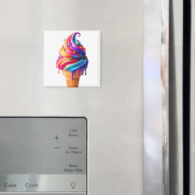 Íman O vibrante cone de sorvete clássico da SlipperyJoe (In Situ (Fridge))