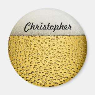Íman O vidro de cerveja personaliza a foto