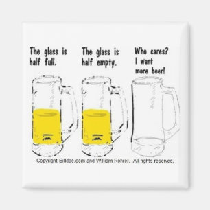 Íman O vidro é meio cheio, vazio