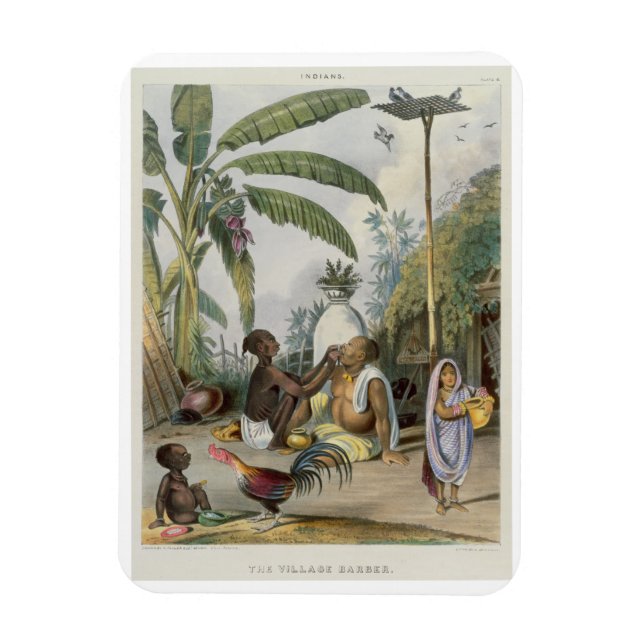 Íman O Village Barber, prato 6 de 'índios', engravidand (Vertical)