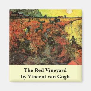 Íman O Vinhedo Vermelho por Vincent van Gogh