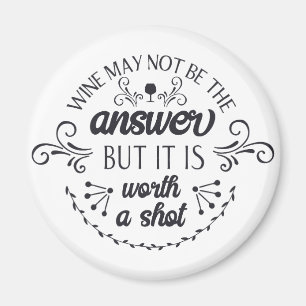 Íman O vinho engraçado pode não ser o ímã de resposta