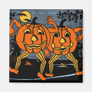 Íman O vintage o Dia das Bruxas Jack O'Lantern junta o