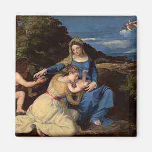 Íman O Virgin e a criança com santos, 1532