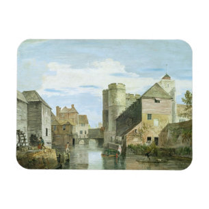 Íman O Westgate, Canterbury (bodycolour no papel)
