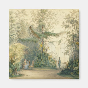 Íman O wintergarden do palácio de Hofburg, Viena, 1