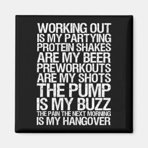 Íman O Workout É A Minha Partição - Motivação Do Gym