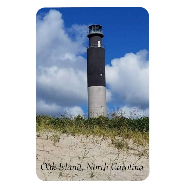 Íman Oak Island, North Carolina Magnet (Vertical)