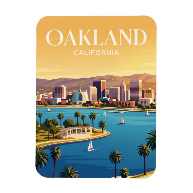 Íman Oakland Califórnia (Vertical)