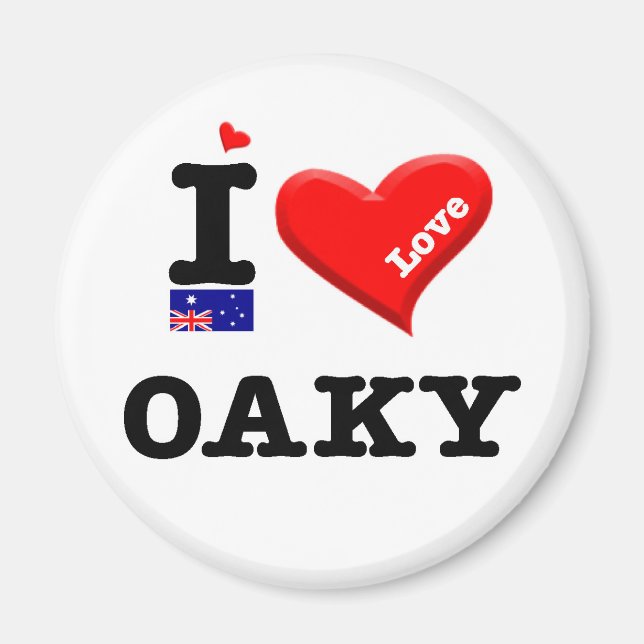 Íman OAKY - I Love (Frente)