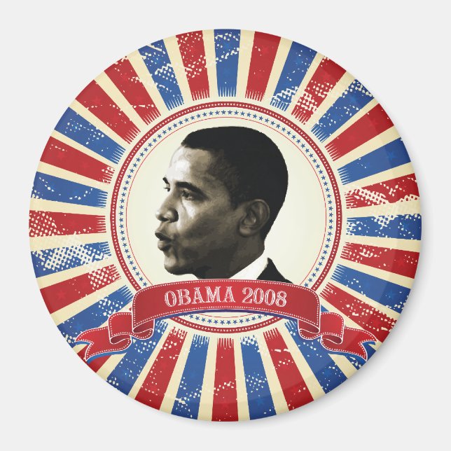 Íman Obama 2008 Frigorífico Magnet 89310 (Frente)