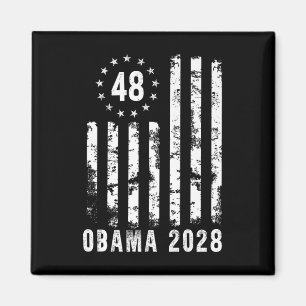 Íman Obama 2028 American Flag Patriotic Premium