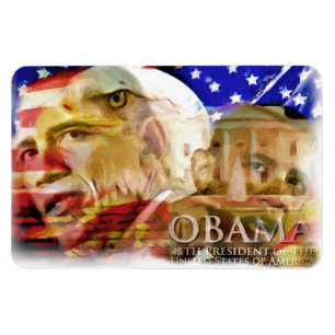 Íman Obama, 44-45th ímã de President_ PrePremium Flex
