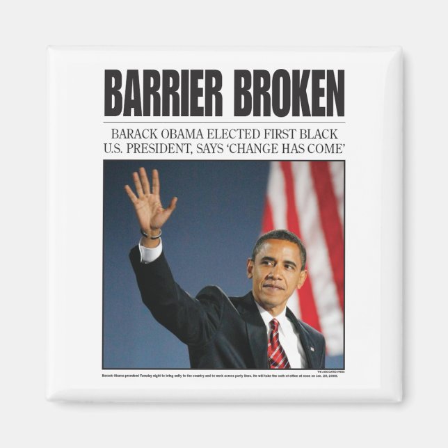 Íman Obama: Barreira Quebrada (Frente)