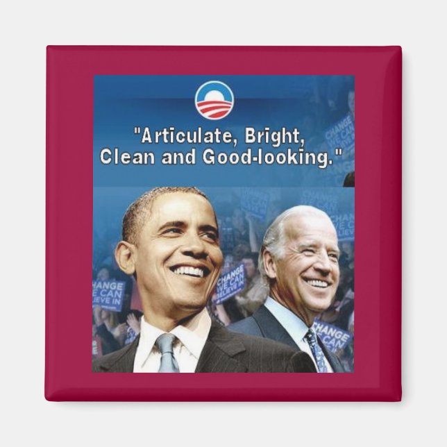 Íman Obama Biden Square Magnet (Frente)