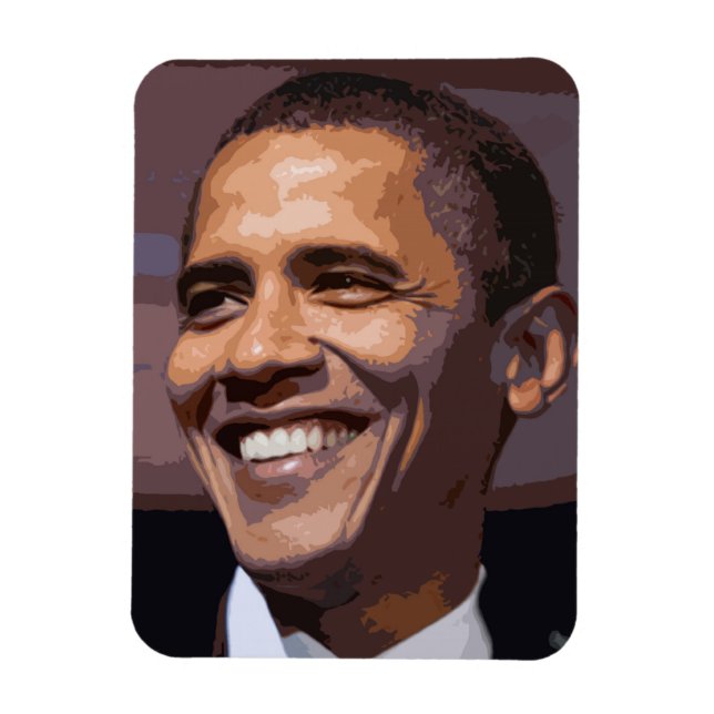Íman Obama Face Magnet para 2012 (Vertical)