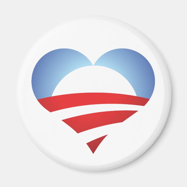 Íman Obama Heart (Frente)