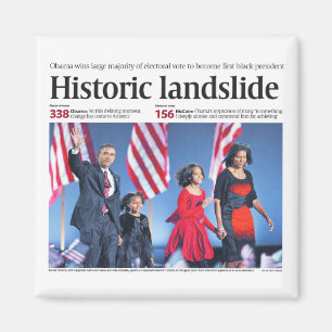 Íman Obama: Ímã histórico do corrimento