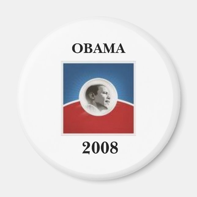 Íman obama, OBAMA, 2008 (Frente)