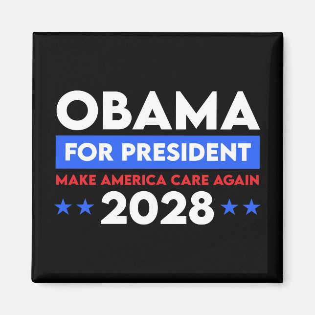 Íman Obama Para O Presidente 2028 Torne A América Mais  (Frente)