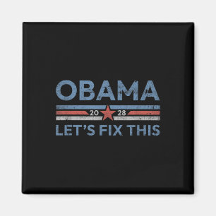 Íman Obama Retro Vintage Patriótico 2028 Prote Política