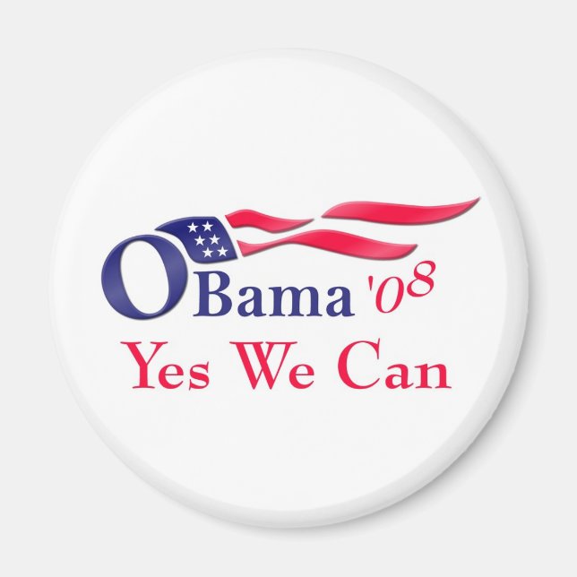 Íman Obama sim podemos Magnet (Frente)