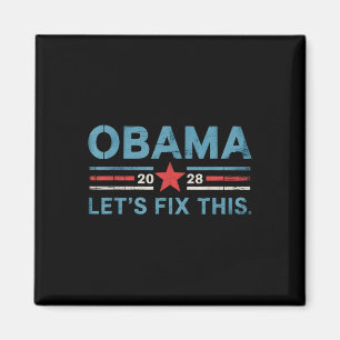Íman Obama Vintage Retro Patriótico 2028 Prote Política