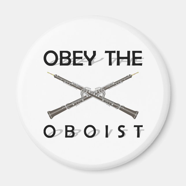 Íman Obedeça ao Oboista (Frente)