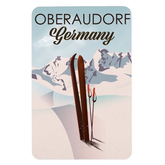 Íman Oberaudorf Alemanha ski poster (Vertical)