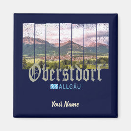 Íman Oberstdorf Allgäu Vintage Bavaria Alemanha Souveni