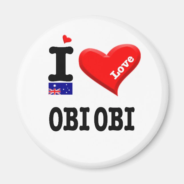 Íman OBI - I Love (Frente)
