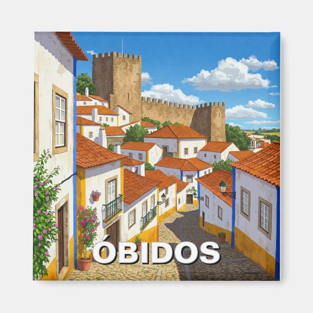 Íman Obidos Portugal Viagem (Frente)