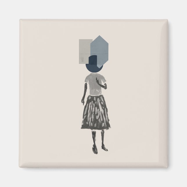 Íman objet_14_uma mulher_1 (Frente)