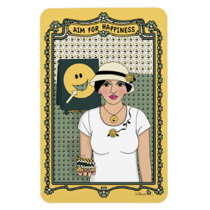 Íman Objetivo para o Magnet do Refrigerador de Felicida