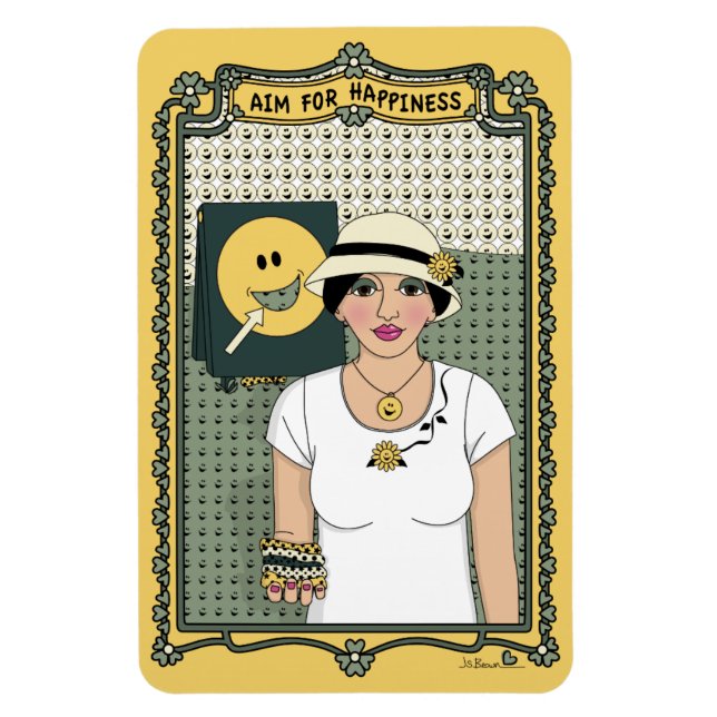 Íman Objetivo para o Magnet do Refrigerador de Felicida (Vertical)