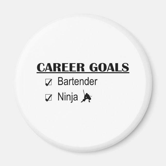 Íman Objetivos de Carreira da Ninja - Bartender (Frente)
