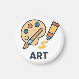 Íman Objeto de Arte - Paleta de Tinta e Pincel